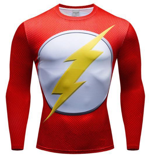 The Flash 'Classic' Premium Dri-Fit Long Sleeve Rashguard-RashGuardStore