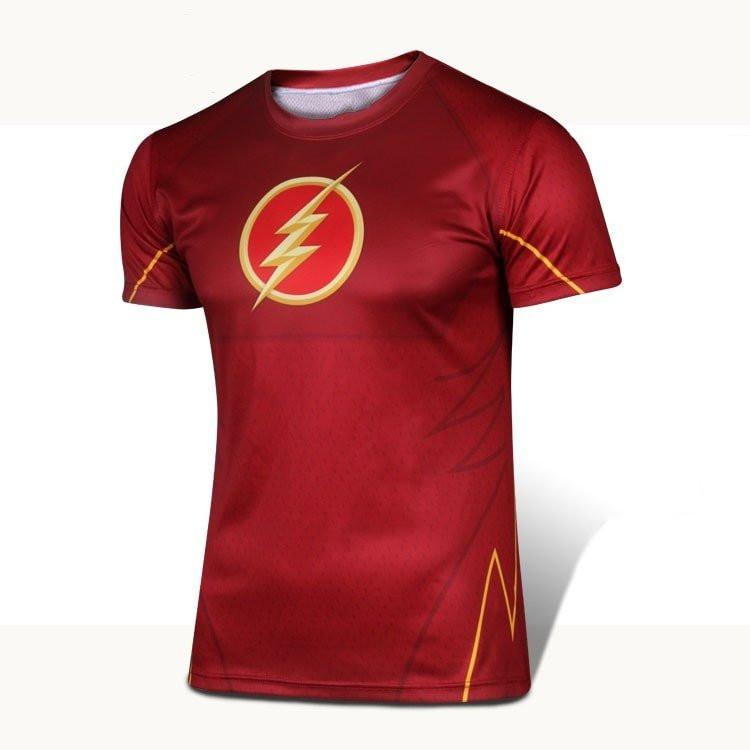 The Flash "Classic" Short Sleeve Compression Rash Guard-RashGuardStore