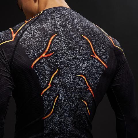 The Flash "Dark" Compression Long Sleeve Rashguard-RashGuardStore