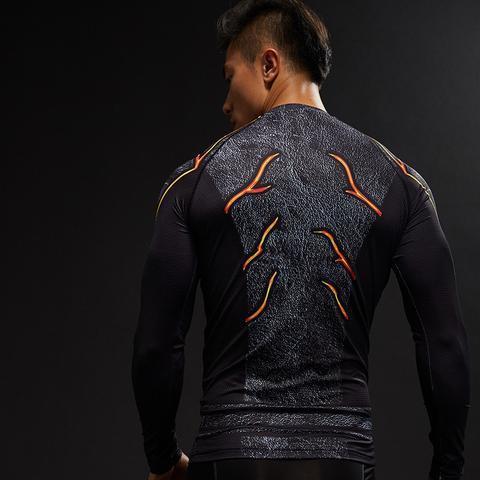 The Flash "Dark" Compression Long Sleeve Rashguard-RashGuardStore