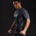 The Flash 'Zoom' Compression Short Sleeve Rash Guard-RashGuardStore