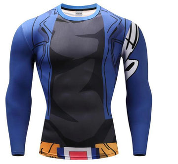 Trunks Long Sleeve Dragon Ball Z Compression Rash Guard-RashGuardStore