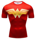 Wonder Woman 'Classic' Premium Compression Short Sleeve Rash Guard-RashGuardStore